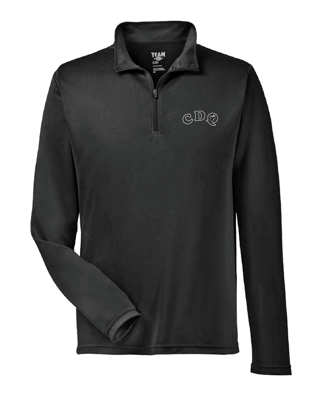 JDQ CENTRE-DU-QUÉBEC - TT31 Chandail à glissière ¼ en polyester pour homme - BR. 14165 (AVG)