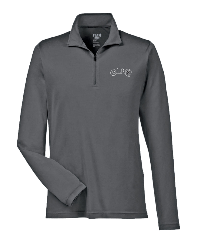 JDQ CENTRE-DU-QUÉBEC - TT31 Chandail à glissière ¼ en polyester pour homme - BR. 14165 (AVG)