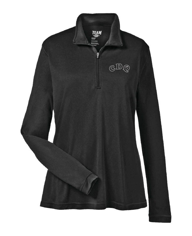 JDQ CENTRE-DU-QUÉBEC - TT31W Chandail à glissière ¼ en polyester pour femme - BR. 14165 (AVG)