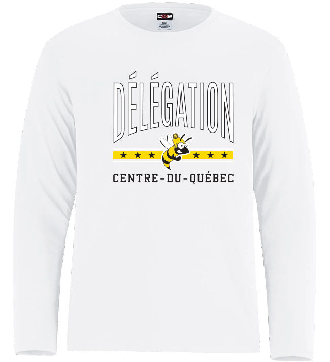 JDQ CENTRE-DU-QUÉBEC - S5937 T-shirt à col rond et manches longues pour adultes - SE. S16099 (AV)